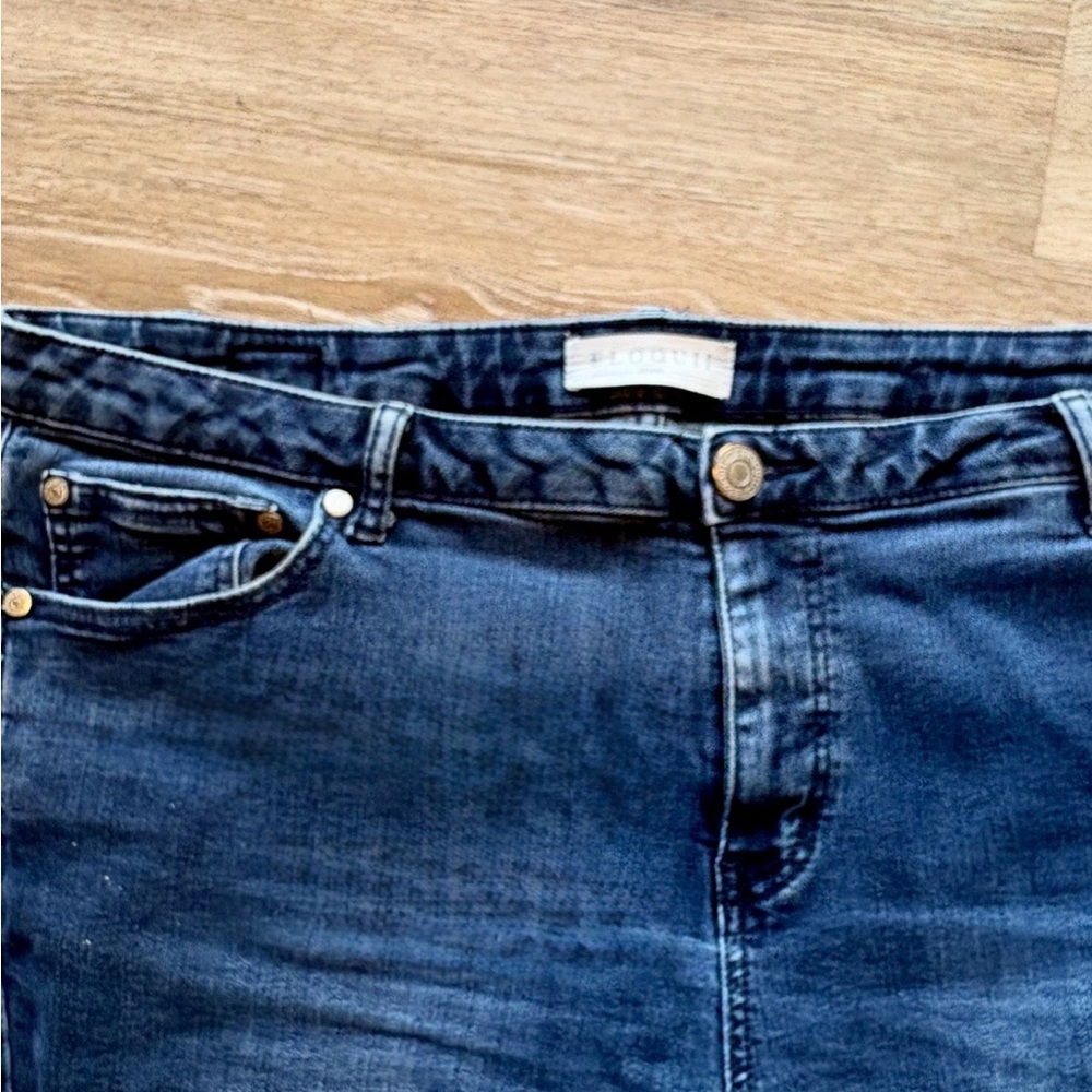 Eloquii Olivia Sculpting Skinny Jean High Waist Dark Wash Stretch Denim 20 - Picture 8 of 14